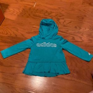 Adidas hoodie with flared bottom (never worn but no tags)